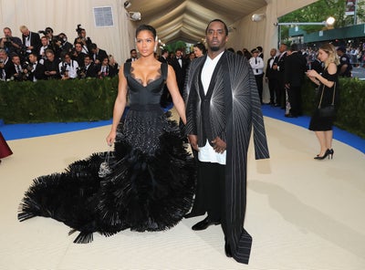 Diddy Served Some Very Fierce Poses On The Met Gala Carpet
