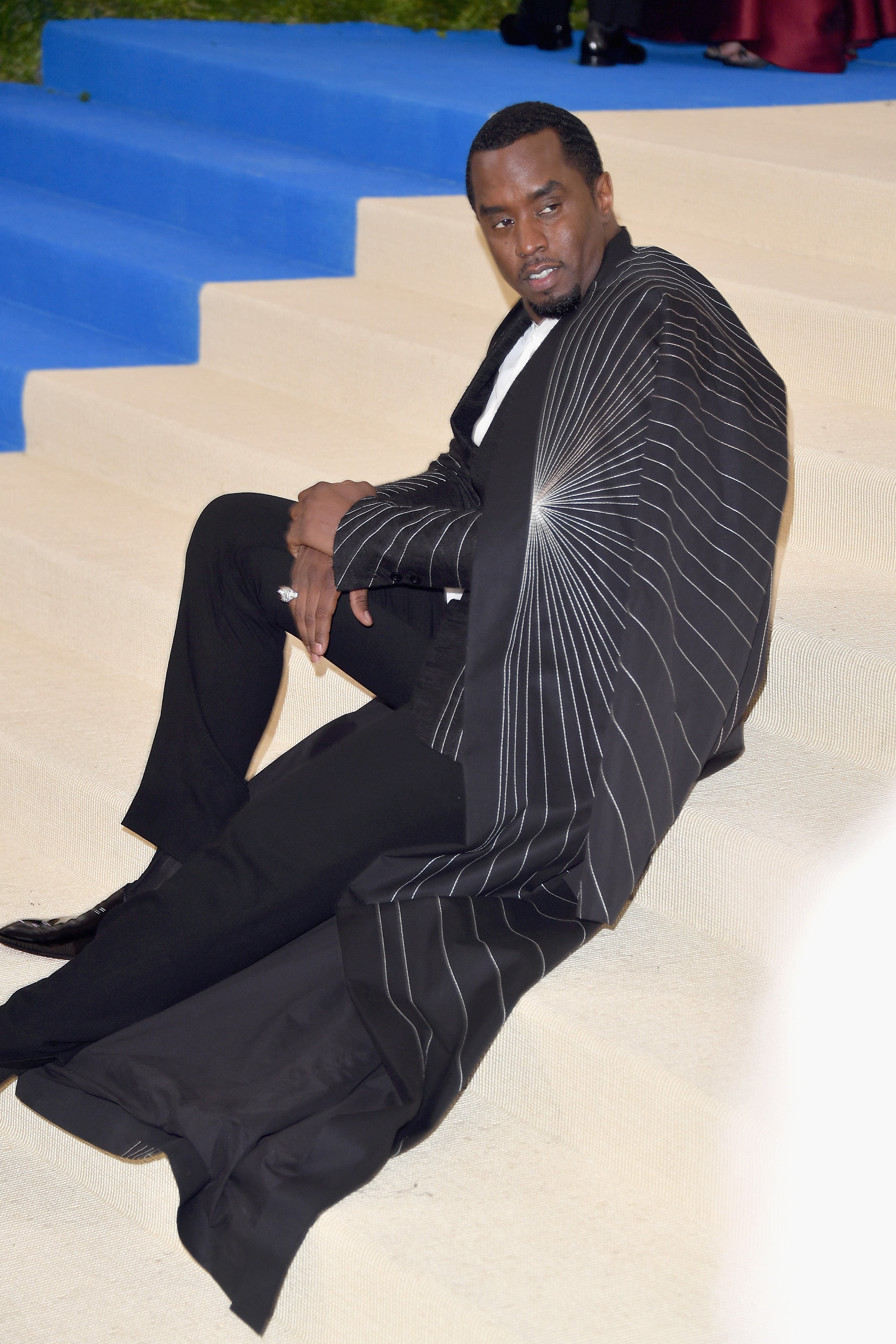 Diddy Served Some Very Fierce Poses On The Met Gala Carpet
