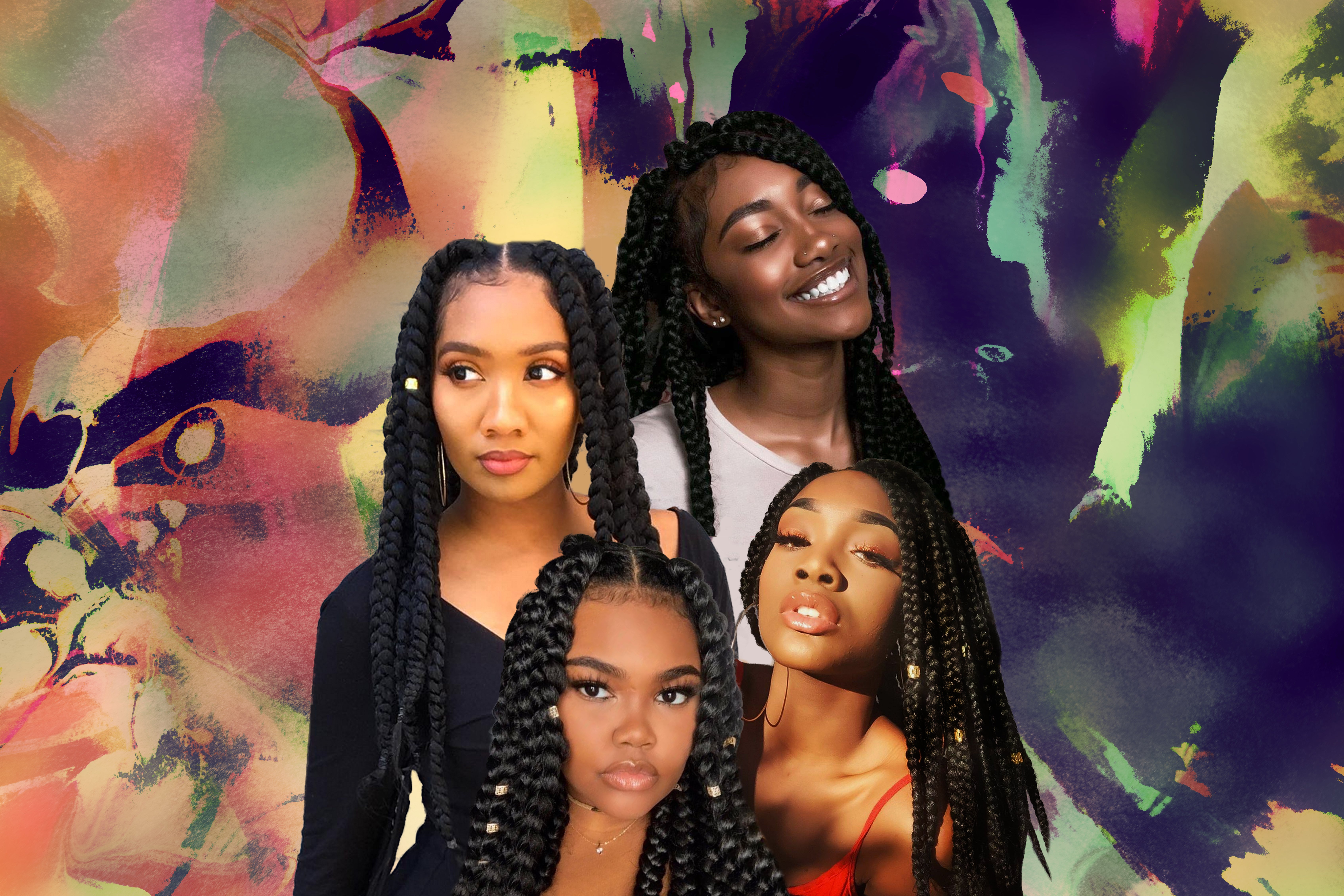 25 Beautiful Black Women Show Us How To Slay In Jumbo Braids
