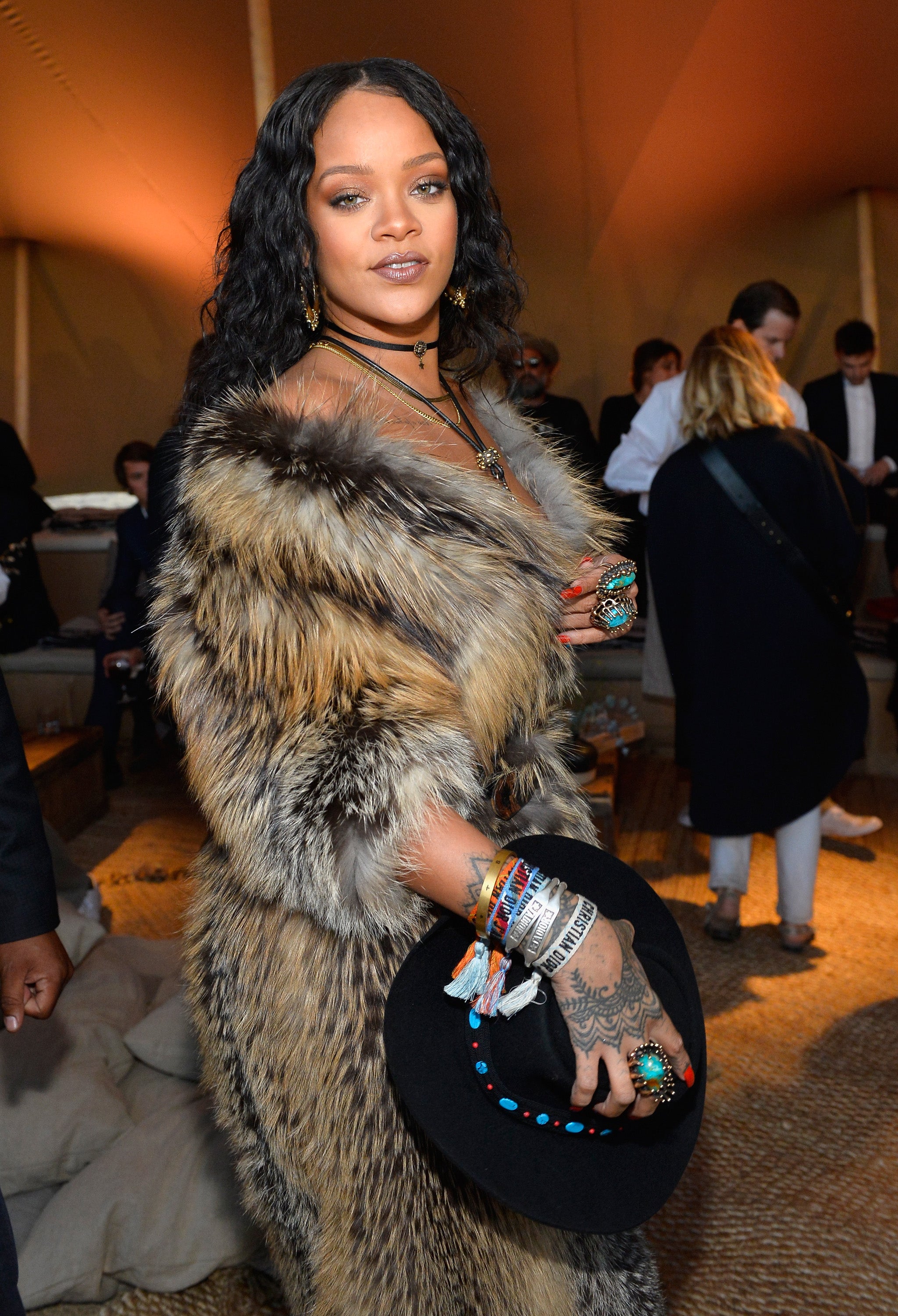 Rihanna Goes Full-On Cowgirl at the Dior Cruise Show
