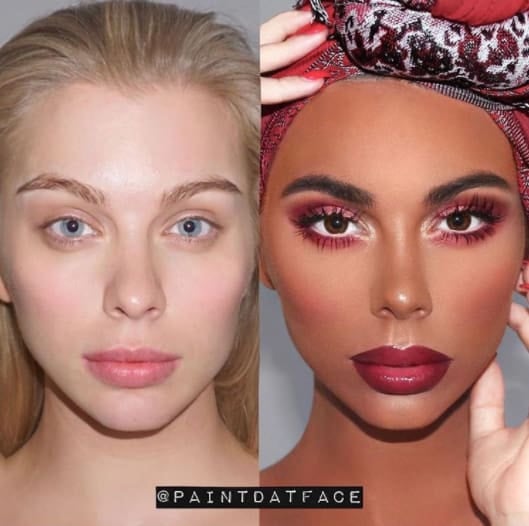 The Internet Quickly Checks This Makeup Artist For Disguising Blackface As ‘Transformation’