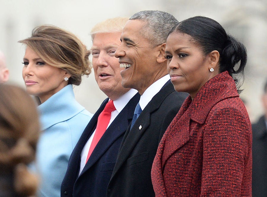 Michelle Obama Gives The Backstory For Her Side-Eye At Trump's Inauguration
