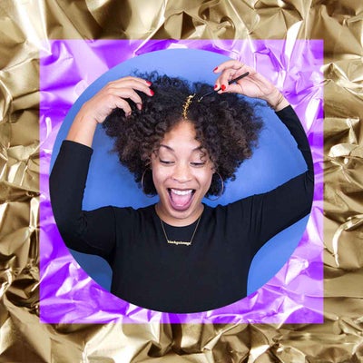 How to Rock Gold Leaf In Your Hair Without Going Overboard