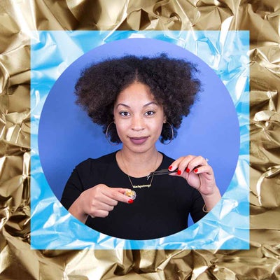 How to Rock Gold Leaf In Your Hair Without Going Overboard