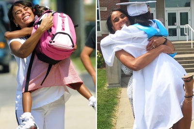 This Mother-Daughter Duo Recreated Their Photo From Kindergarten After High School Graduation