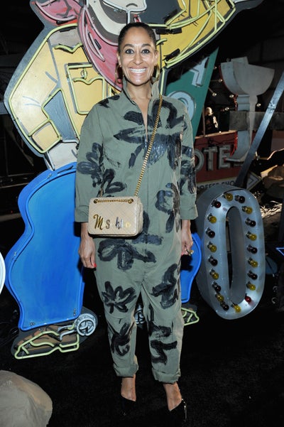 Tracee Ellis Ross Gets the Utility Jumpsuit Right at Moschino Runway Show