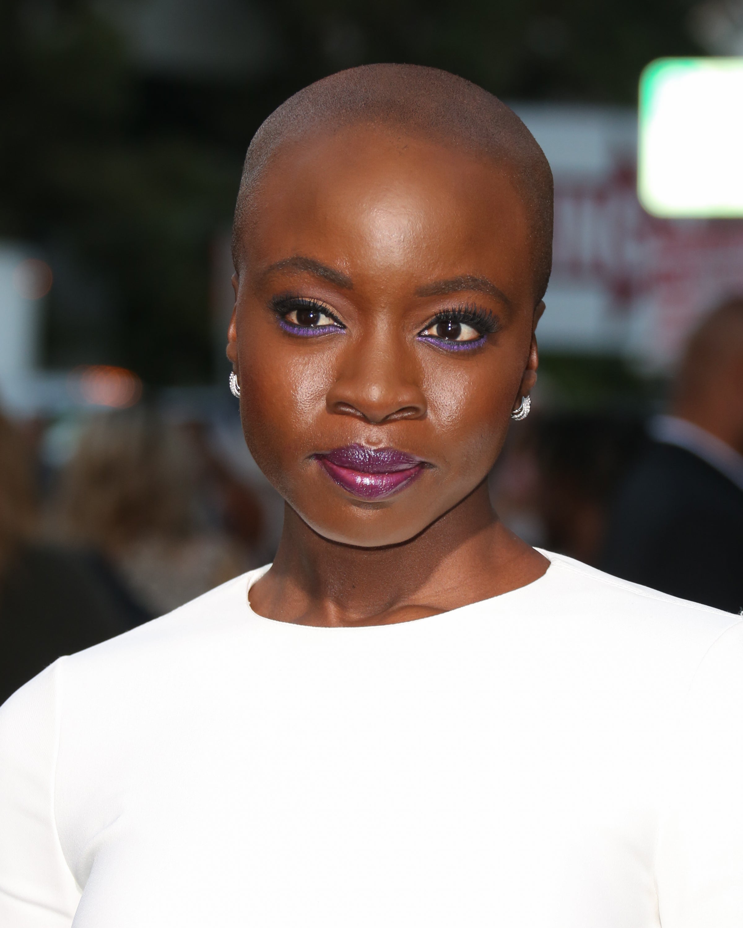 Danai Gurira Wore The Coolest Liner Look to 'All Eyez On Me' World Premiere
