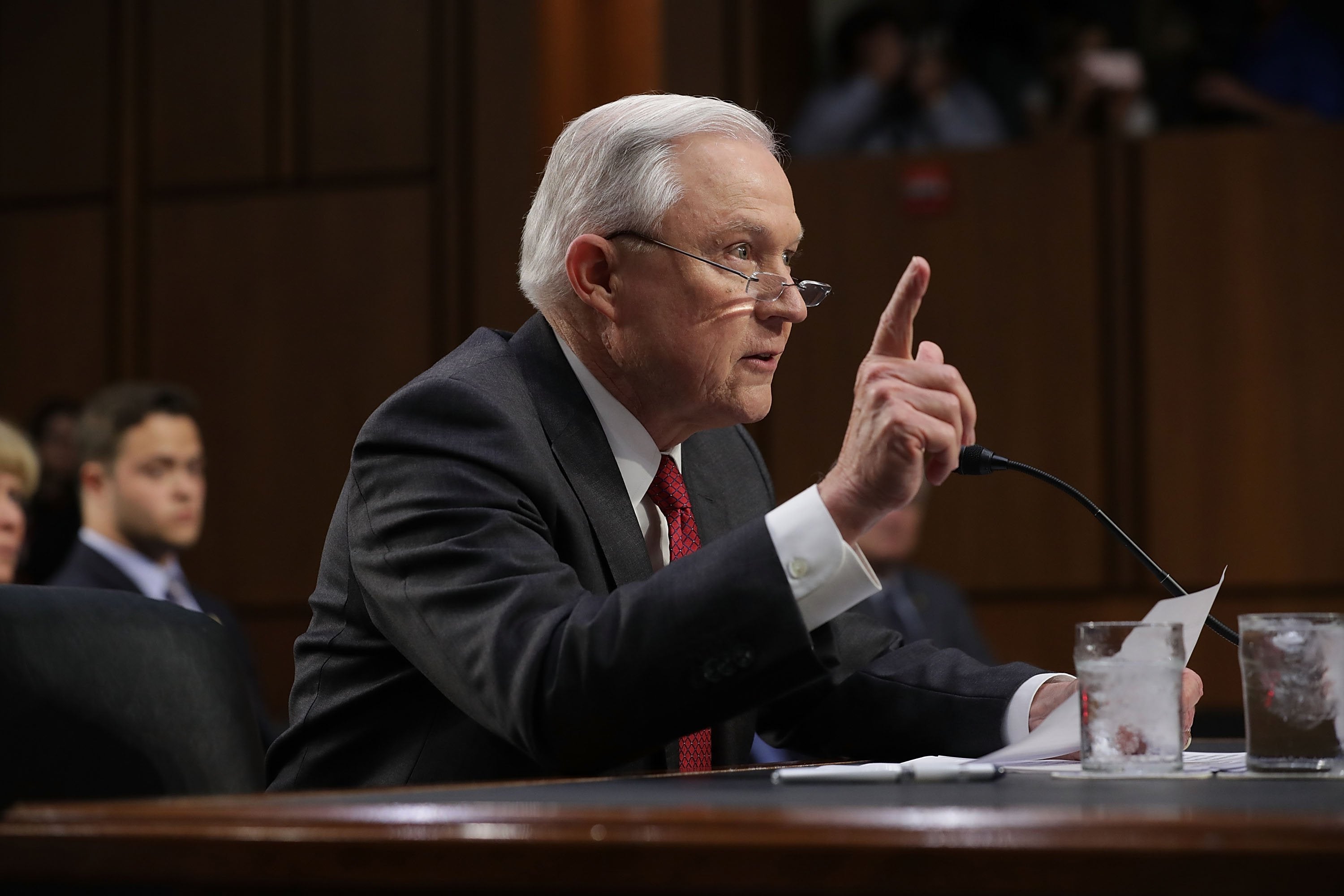 Jeff Sessions Vehemently Denies Improper Meetings With Russia
