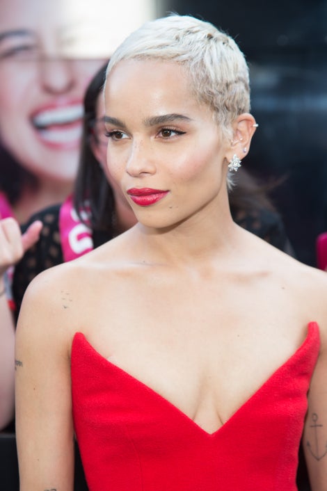 Zoe Kravitz Matches Her Makeup and Outfit at ‘Rough Night’ Premiere