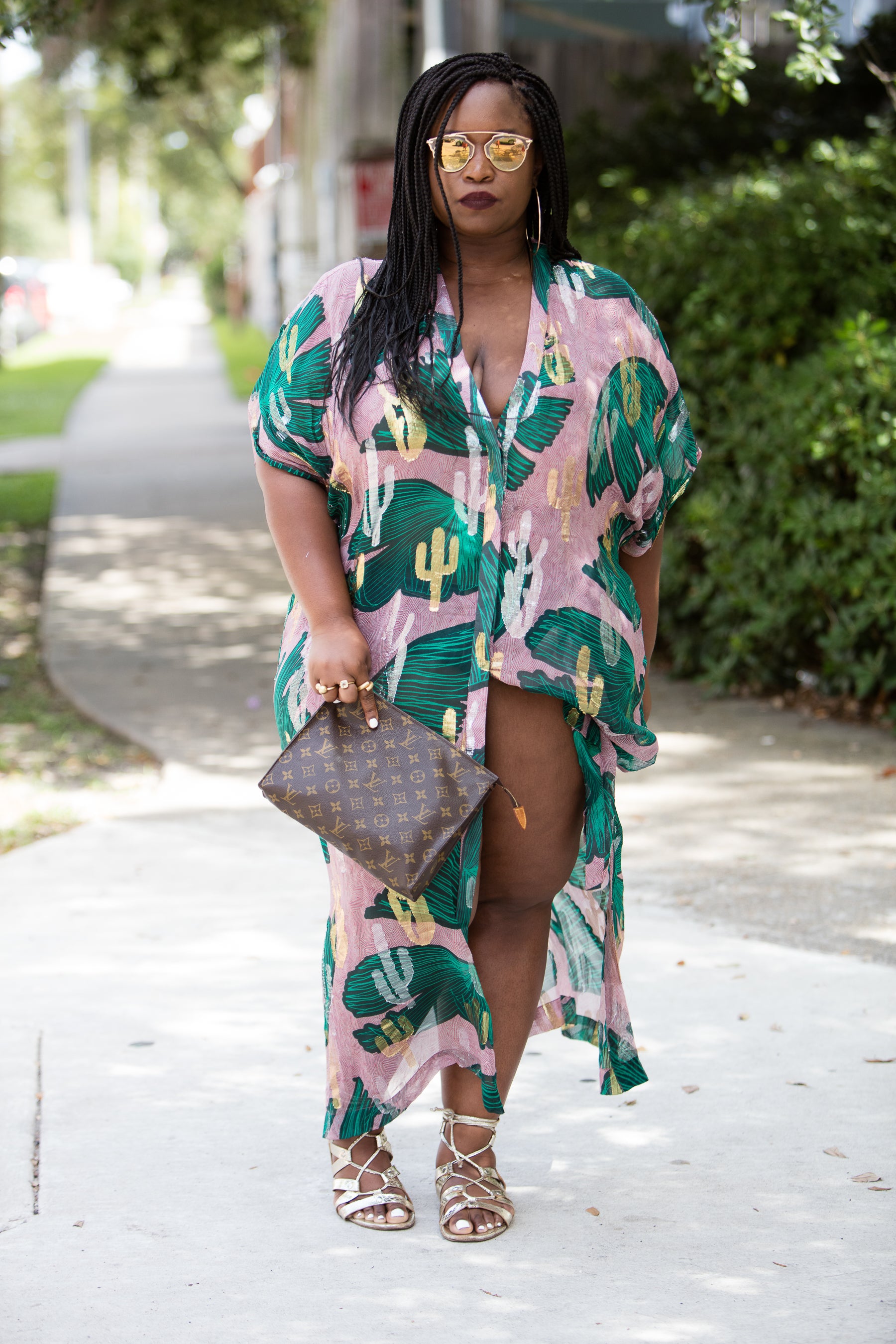 These Curvy Ladies Gave Us Epic Street Style Moments at ESSENCE Festival 2017
