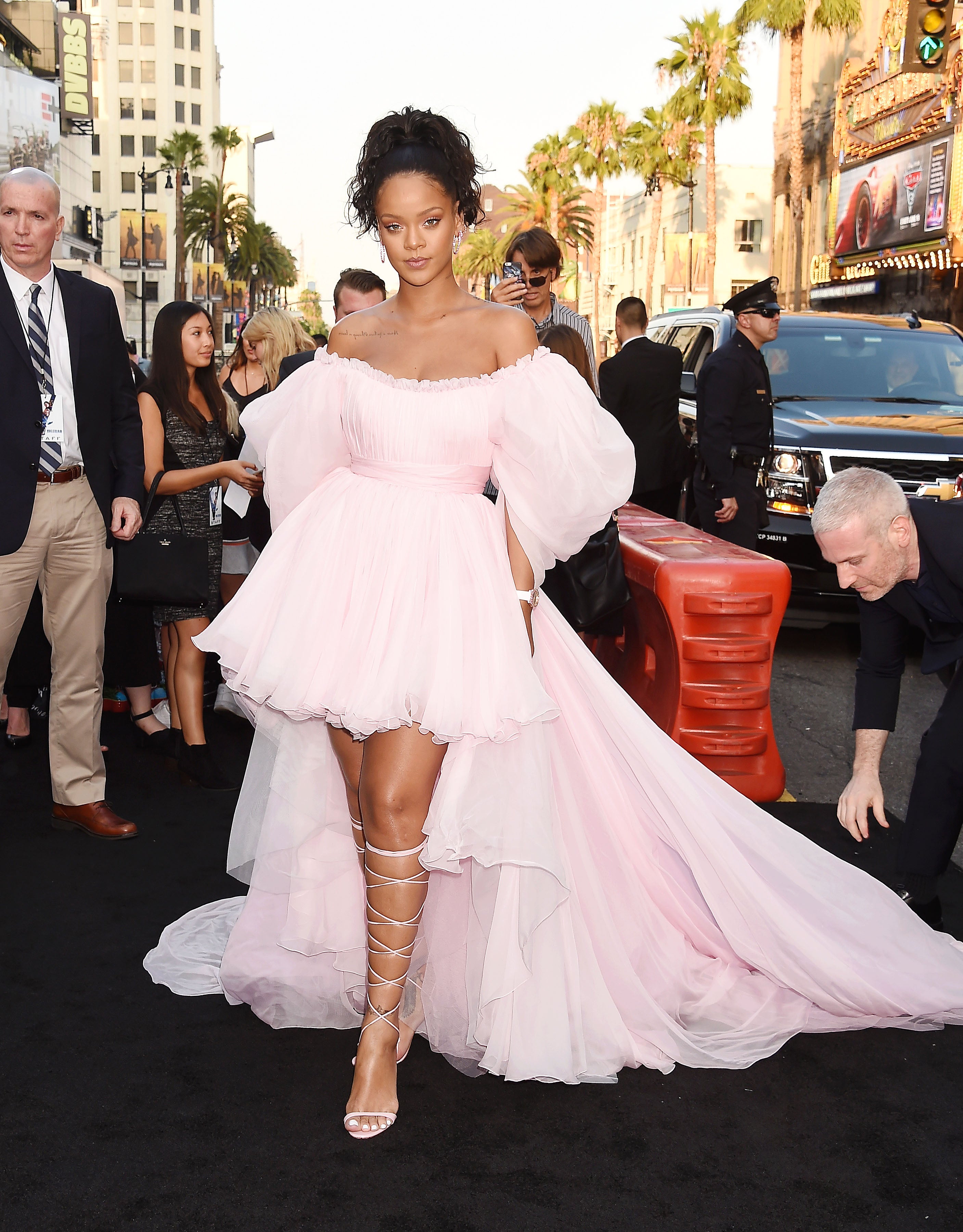 Rihanna Gives Ballerina Chic of Epic Proportions in Dazzling Pink Gown
