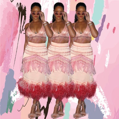 Rihanna Continues Style Reign With Pink Prada Moment of Epic Proportions