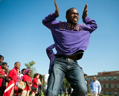 Photos of Black Sororities and Fraternities Stepping