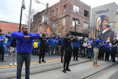 Photos of Black Sororities and Fraternities Stepping