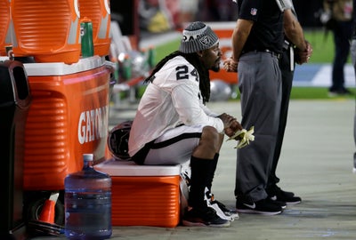 Marshawn Lynch Remains Seated During National Anthem    