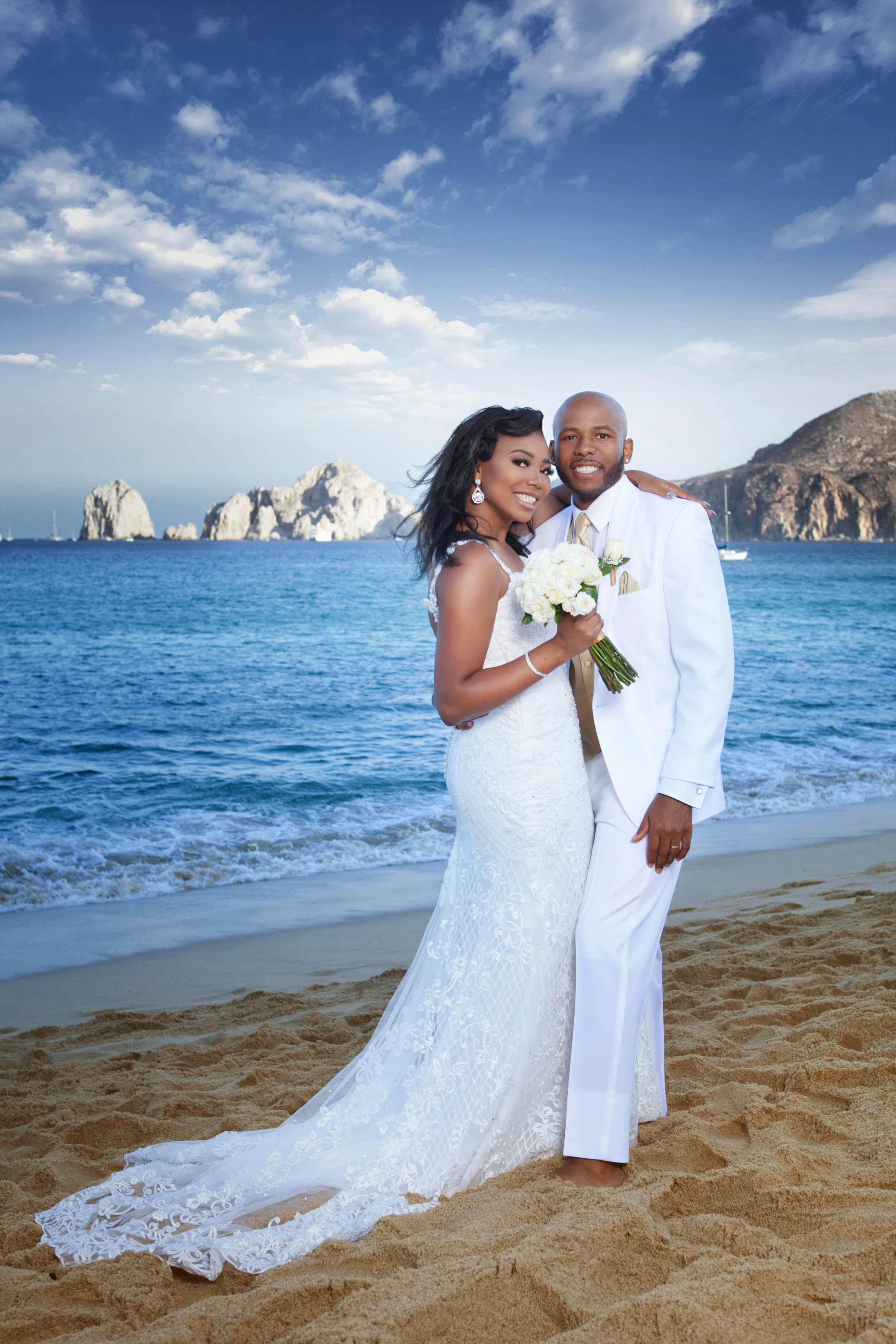 Bridal Bliss: 'Tough Love' Web Series Creators Caleb And Roni's Amazing All-White Wedding
