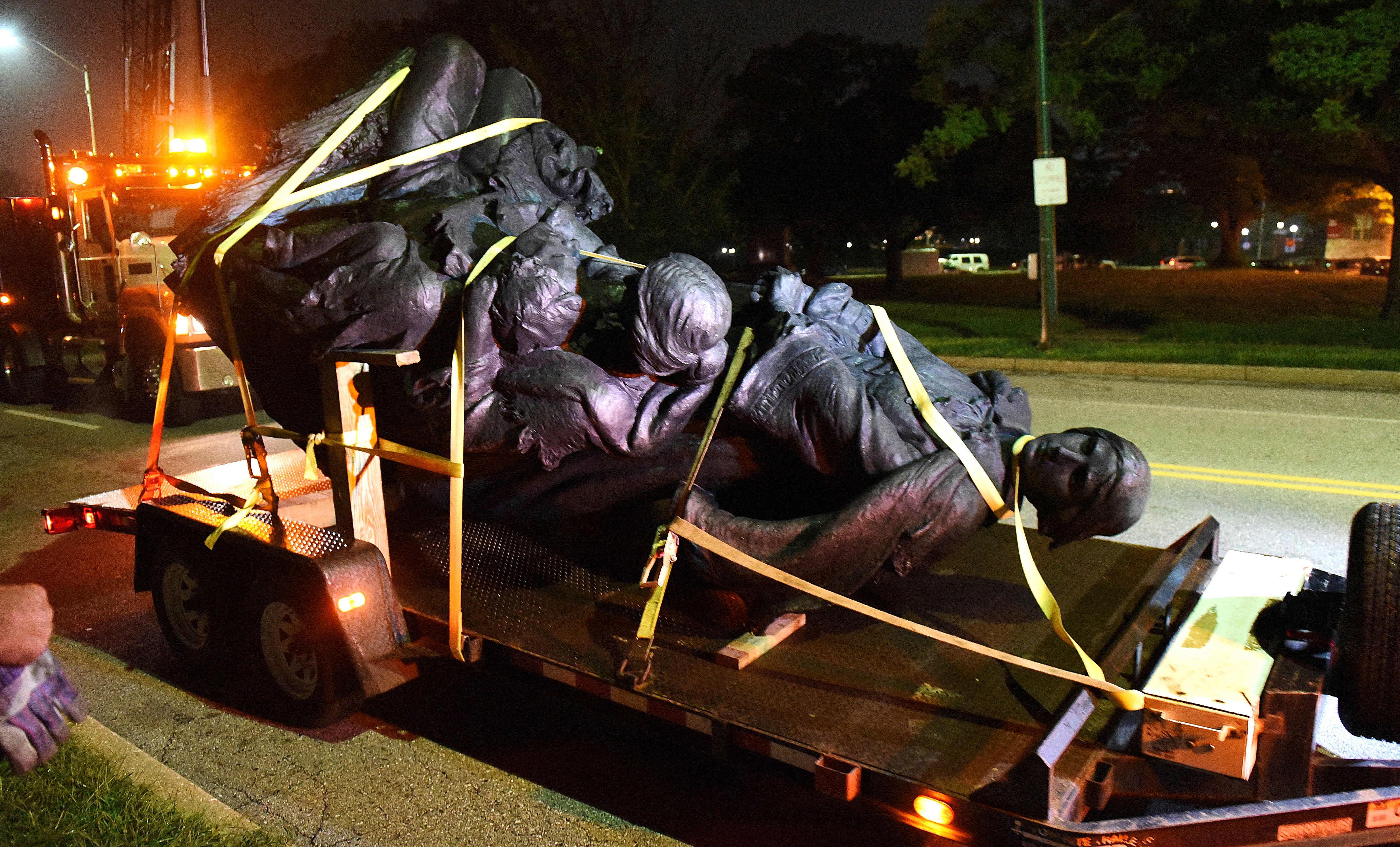 'It’s Done.' Baltimore Removes Its Confederate Statues