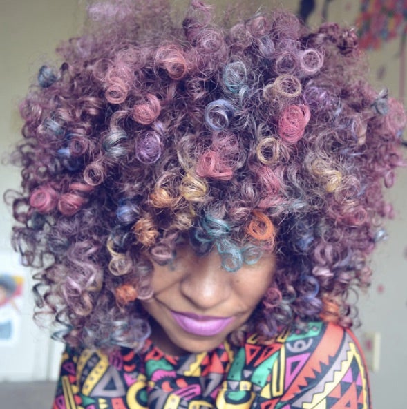 This Instagram Star Dyes Her Natural Hair With Unicorn Colors — And Here’s How You Can, Too