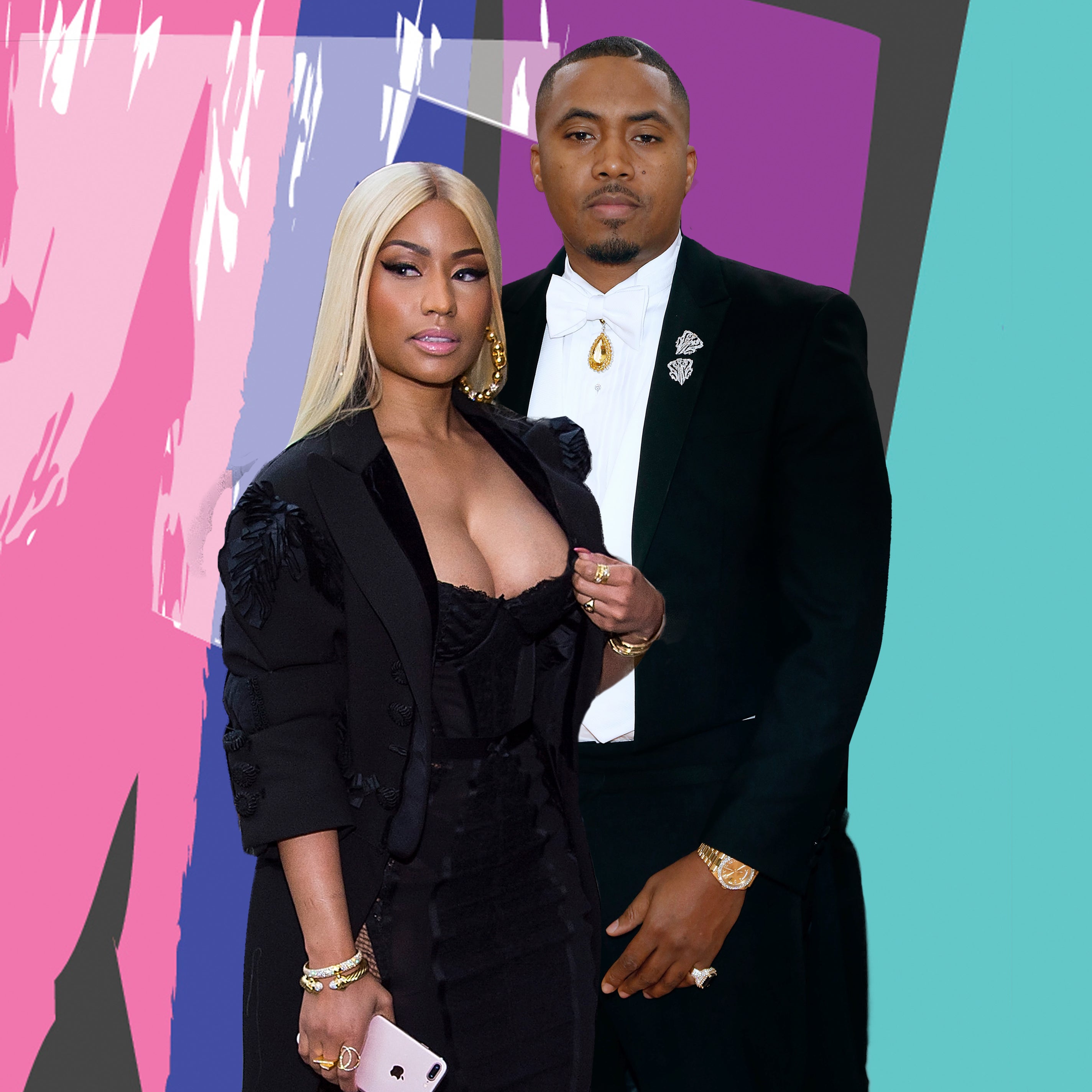 Are They or Aren't They? Nicki Minaj And Nas Cuddle Up For His 44th Birthday
