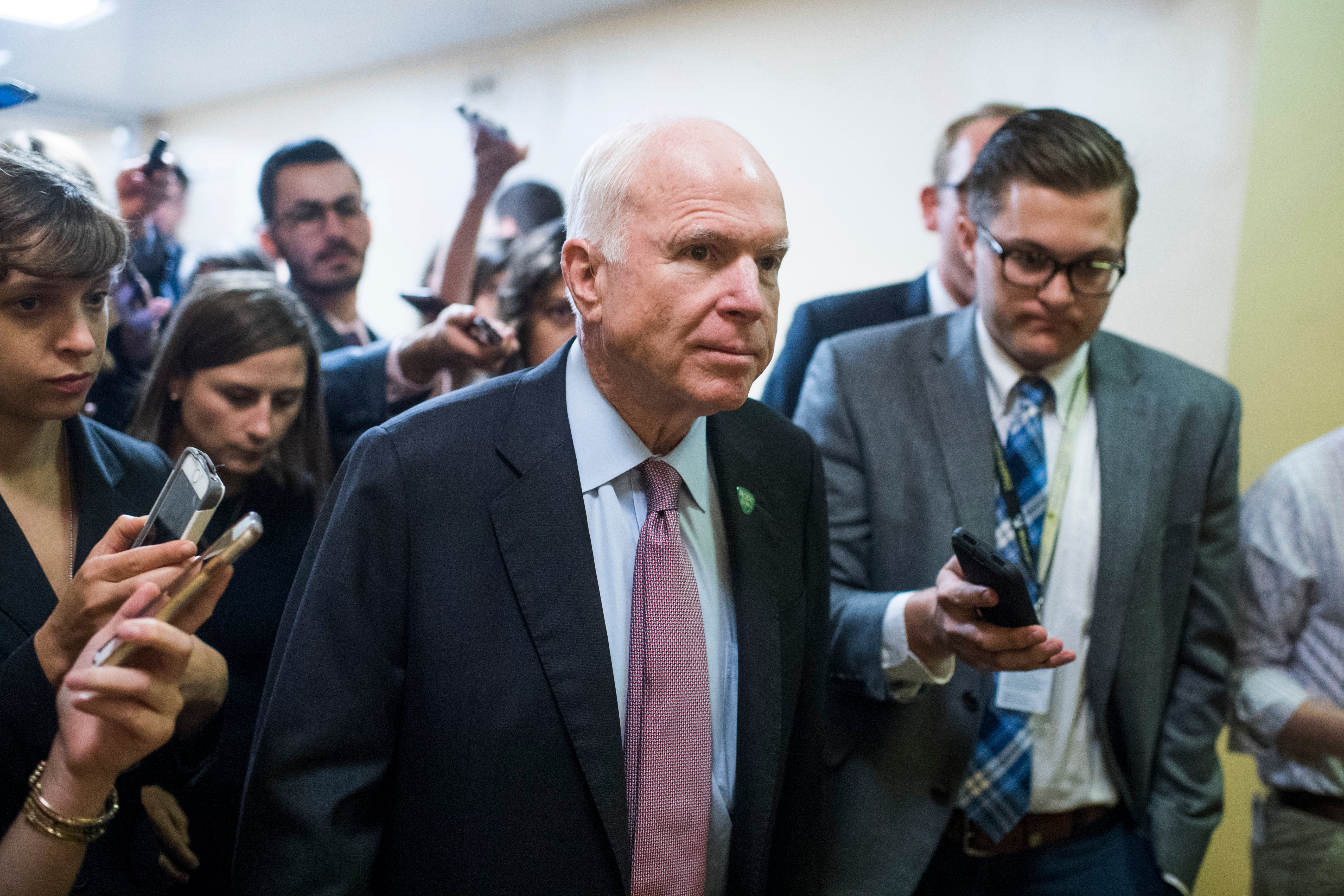 John McCain Says He Won't Back Republican Obamacare Repeal Bill
