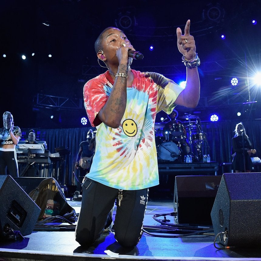 'That's What That Flag Is For.' Pharrell Williams Takes The Knee During Charlottesville Concert