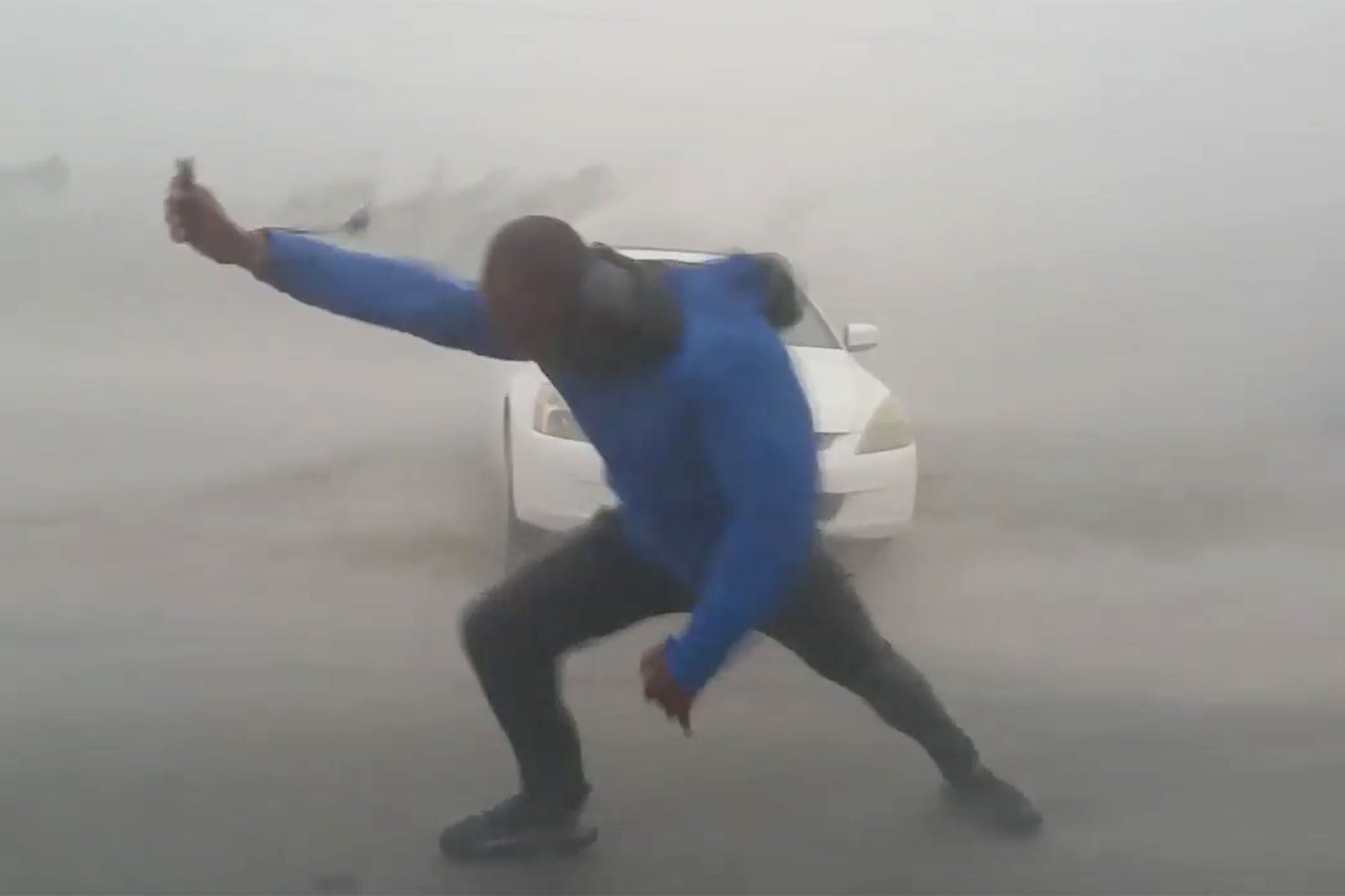 Don't Try This At Home! Video Shows Meteorologist Nearly Get Blown Over By 117 MPH Winds In Key West