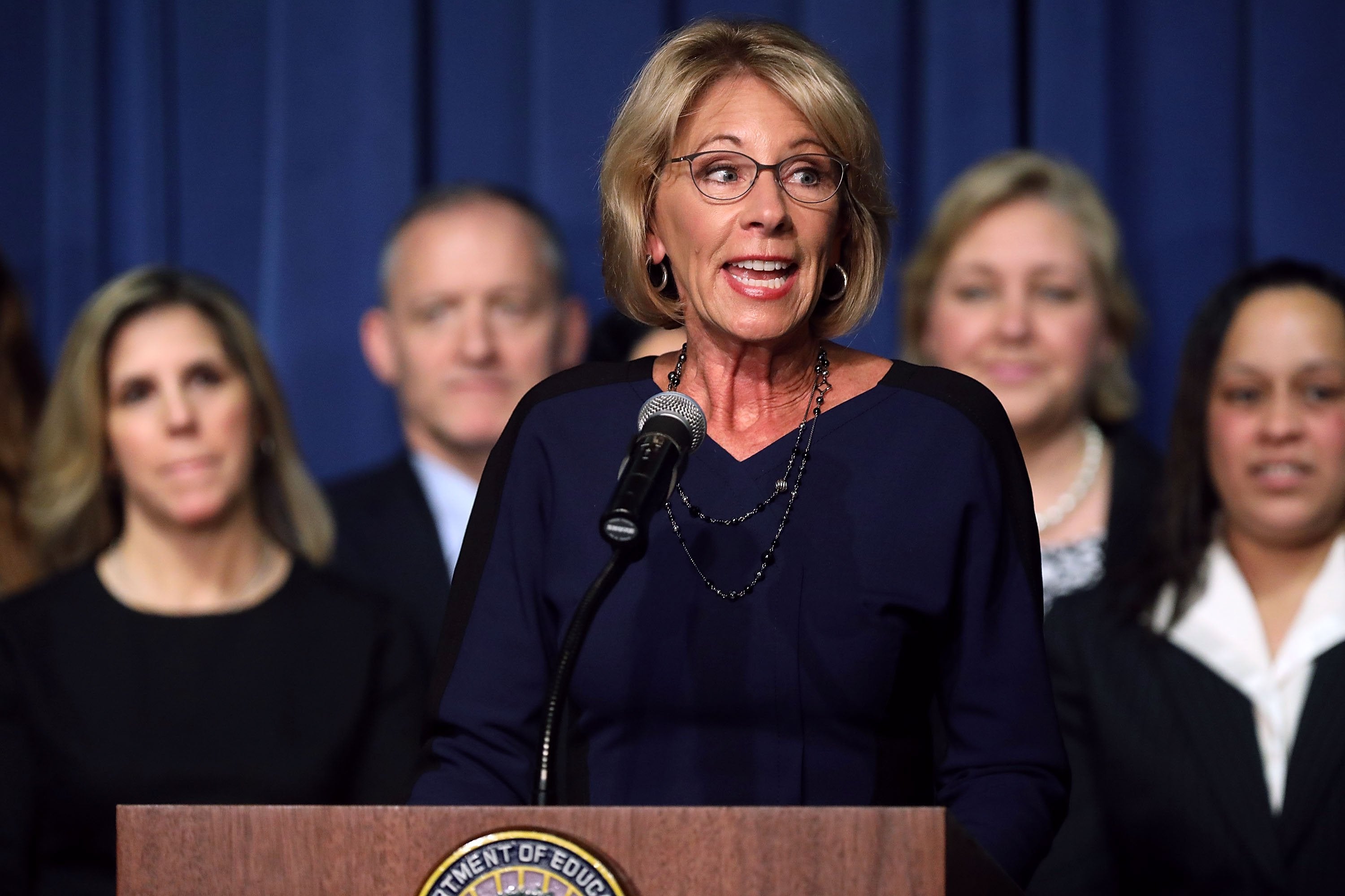 Democrats Unveil Bill To Fight Betsy DeVos' Campus Sexual Assault Guidelines