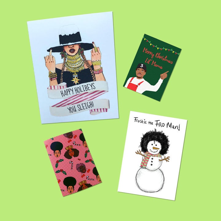 14 Black Christmas Cards On Etsy That Say Exactly What You Want Them To
