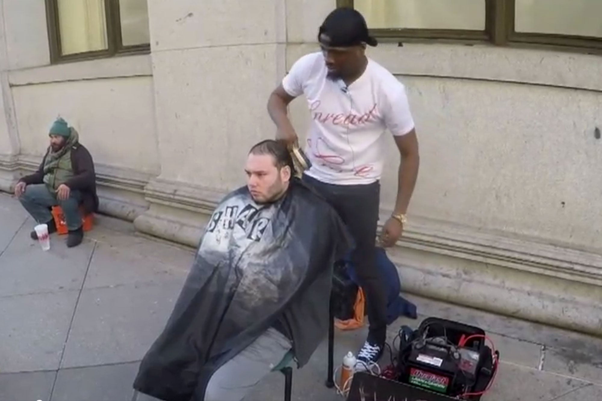 Stranger Gives Man A Barbershop So He Can Continue To Give Free Haircuts To The Homeless