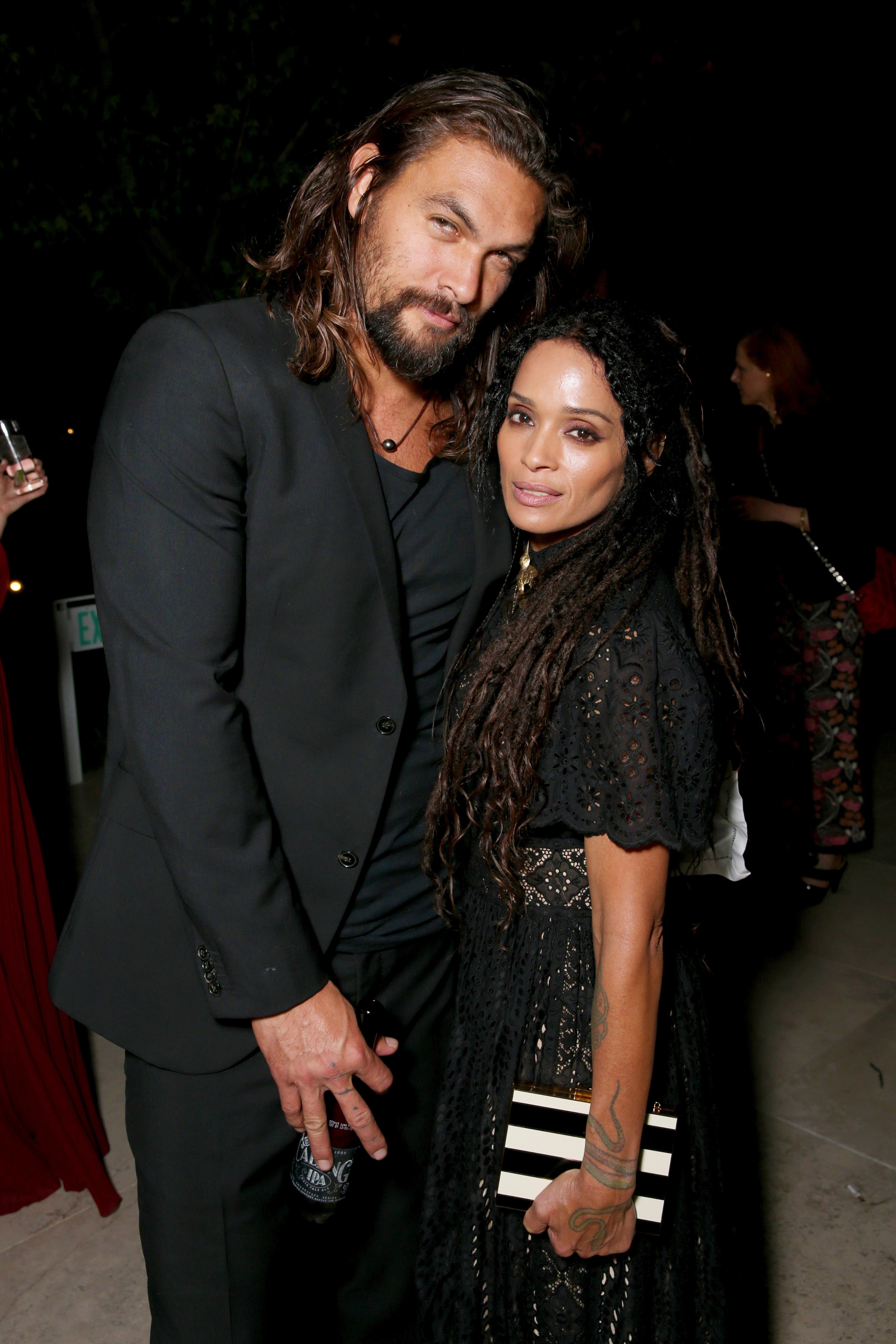 Lisa Bonet S Husband Jason Momoa And Her Ex Lenny Kravitz Have Matching