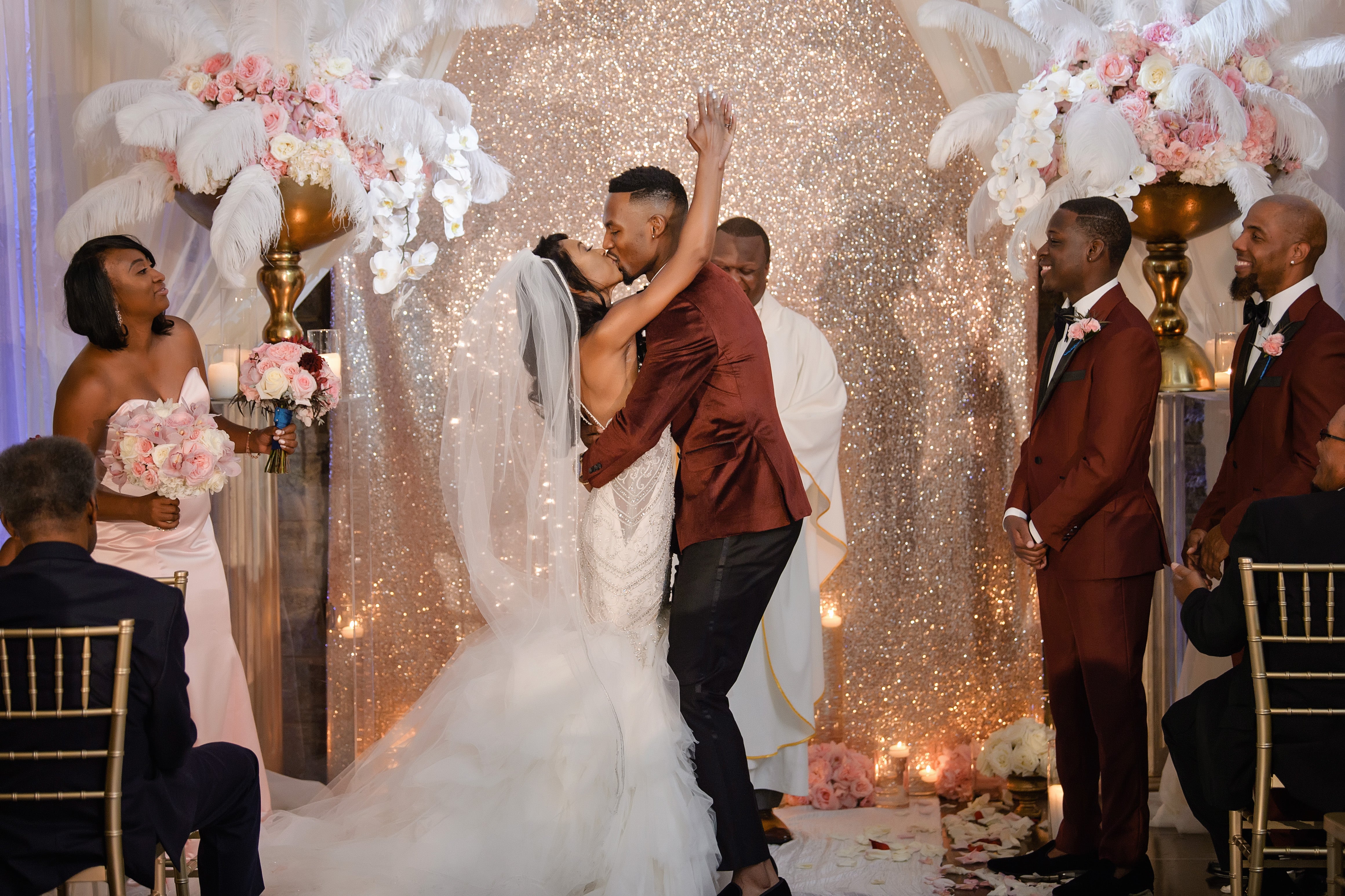 Bridal Bliss: Robin and Isaac's Glam Wedding Was A Real Stunner

