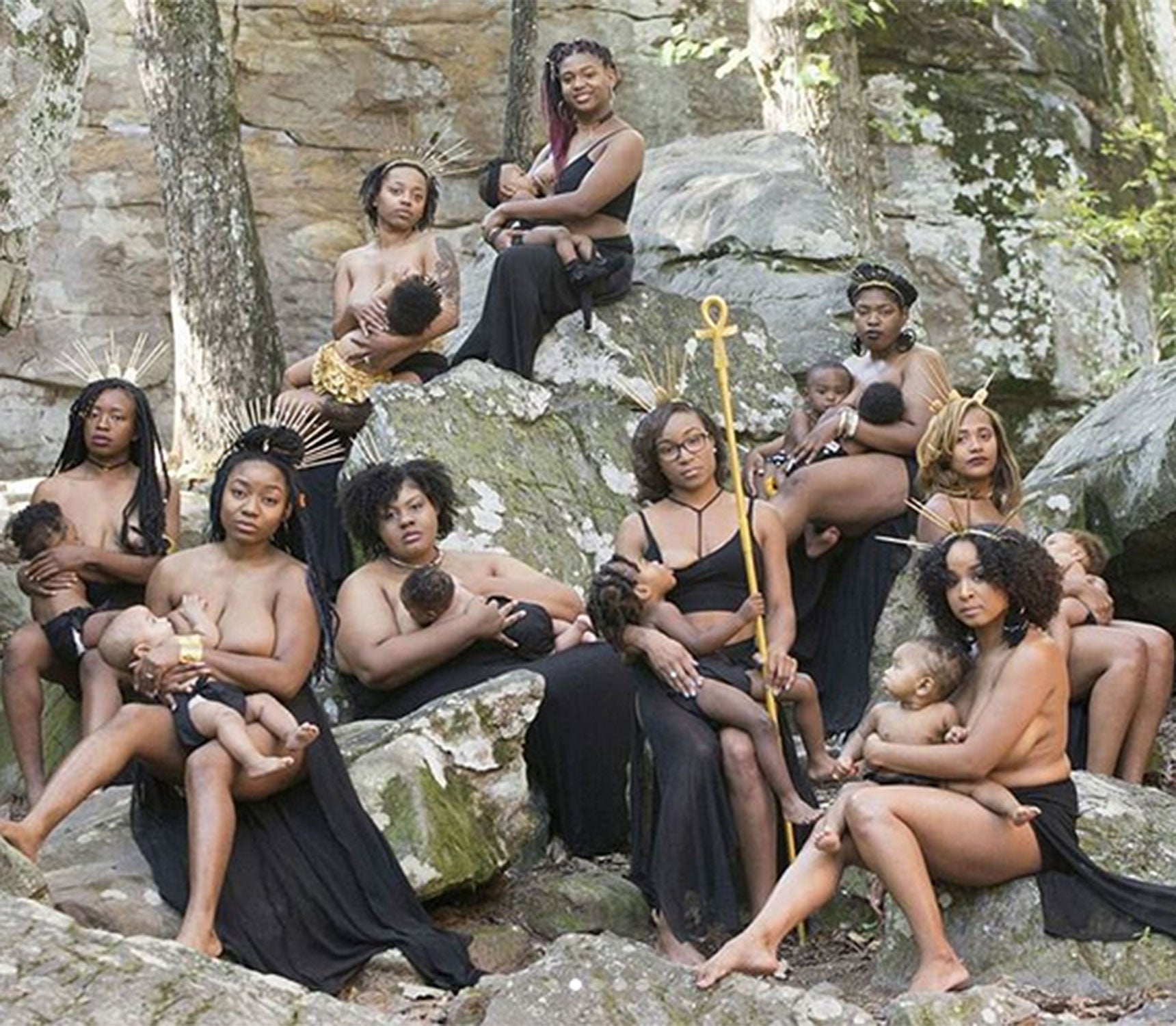 Moms Nurse in Photoshoot to Encourage Black Women To Breastfeed