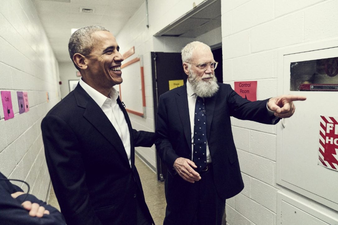 Former President Obama Will Be First Guest On David Letterman's New Netflix Show

