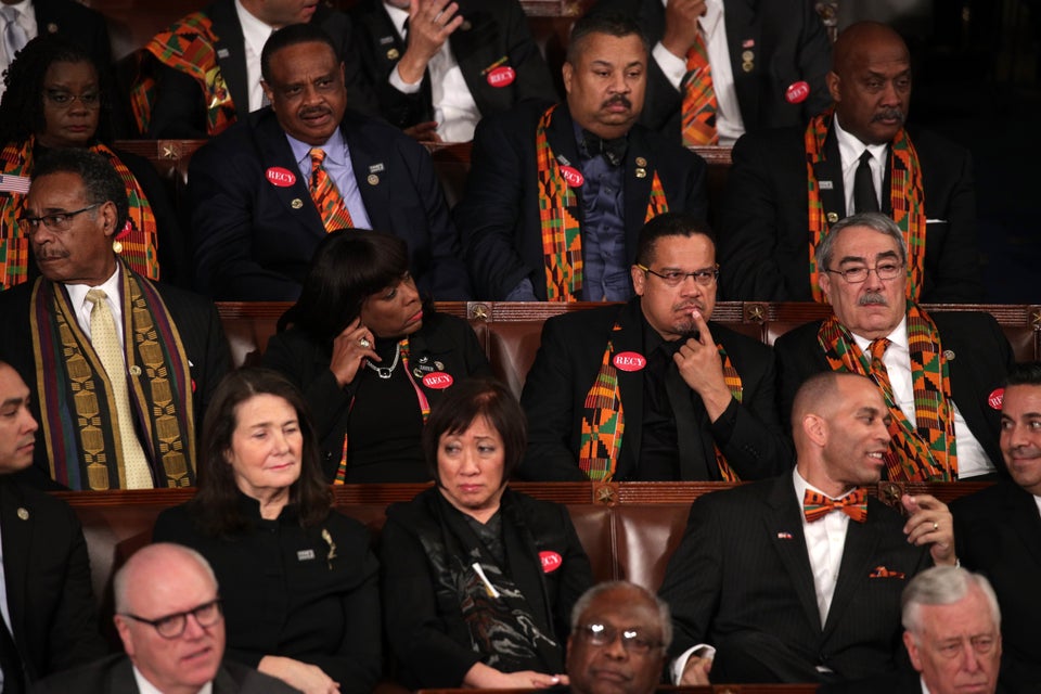 CBC Members Wore Kente Cloth, Recy Taylor Pins To Trump’s State Of The Union Address