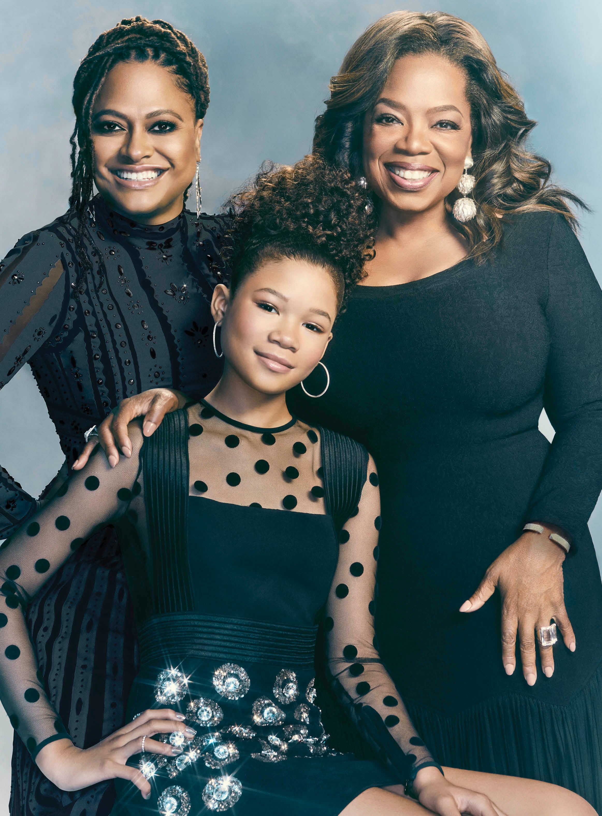 A New Classic: Oprah Winfrey, Ava DuVernay And Storm Reid Talk 'A Wrinkle In Time' For February 2018 Cover 
