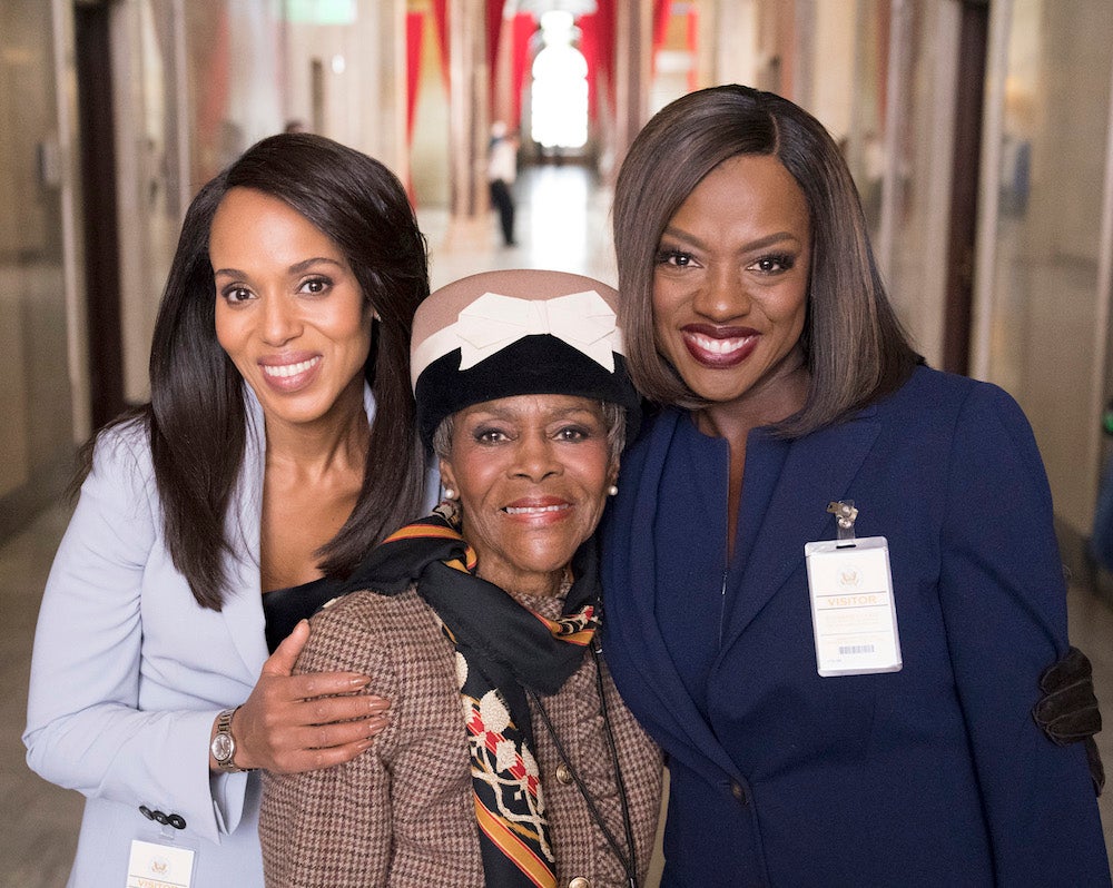 FIRST LOOK: Kerry Washington, Viola Davis, And Cicely Tyson Gear Up For 'Scandal'/'HTGAWM' Crossover
