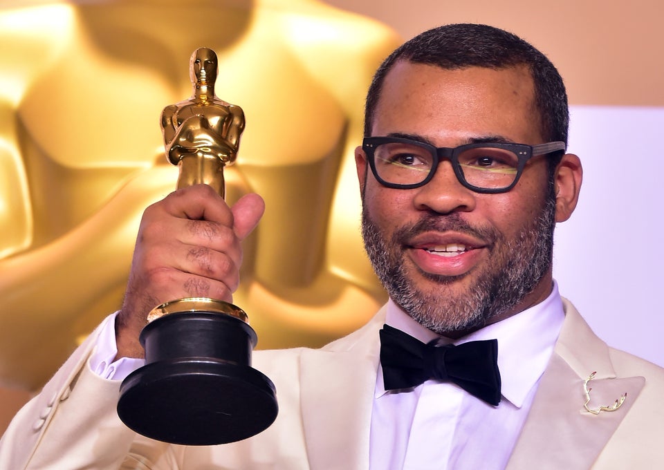 Did You Catch Jordan Peele’s Subtle Nod To ‘Get Out’ On The Oscars Red Carpet?
