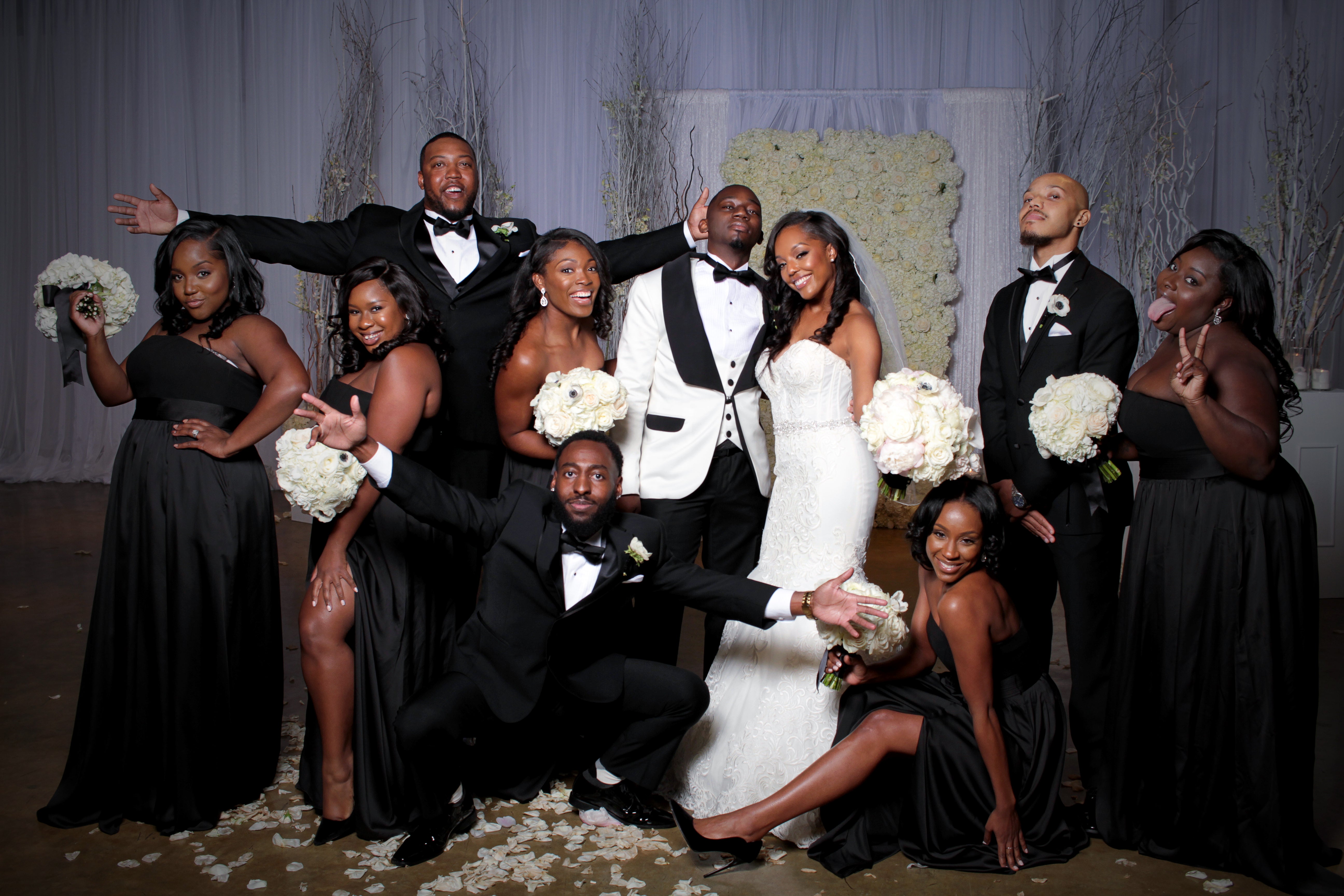 Bridal Bliss: High School Sweetheart’s Ridge And Tamela’s All-White Wedding Was Where Classic Meets Chic