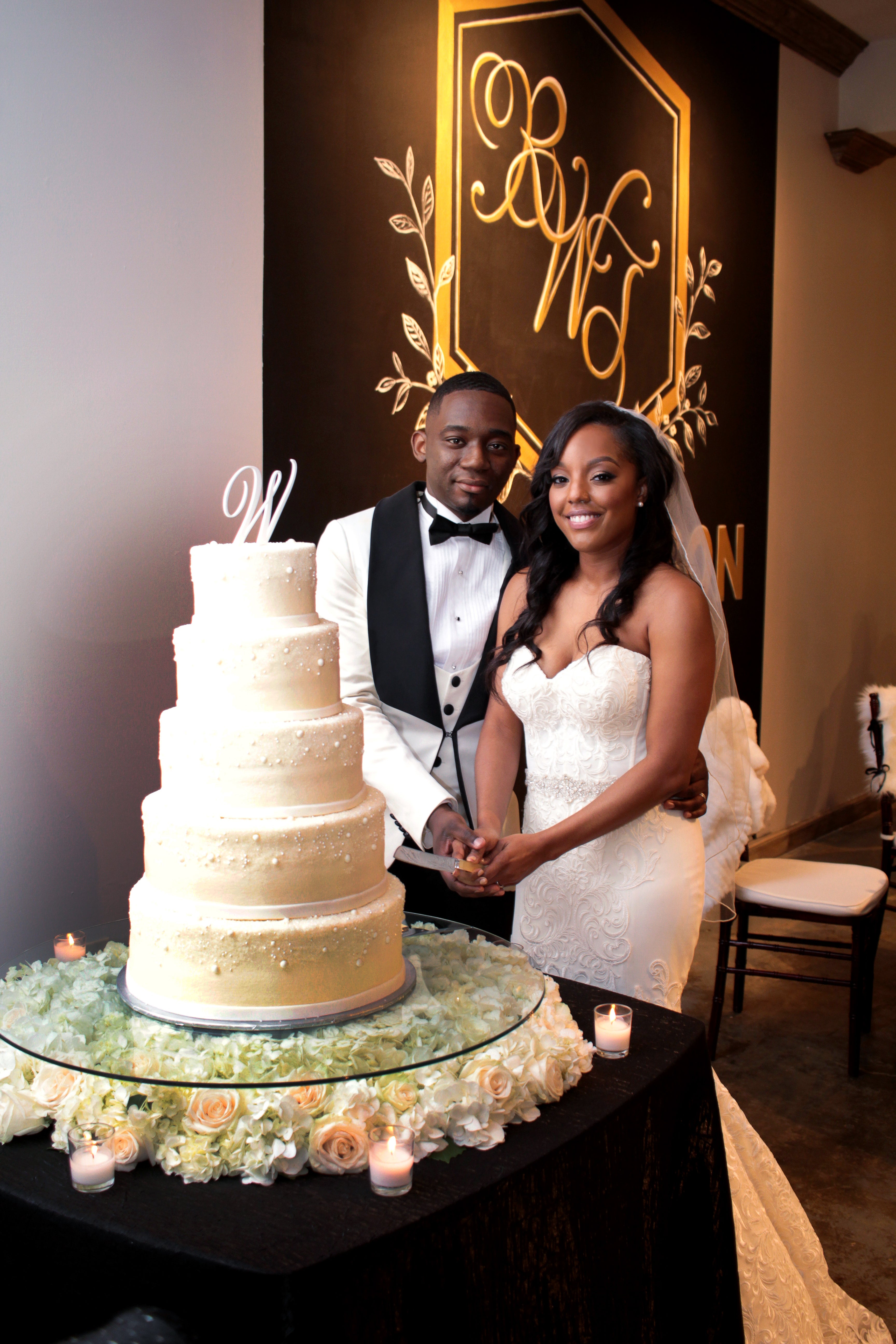 Bridal Bliss: High School Sweetheart's Ridge And Tamela's All-White Wedding Was Where Classic Meets Chic
