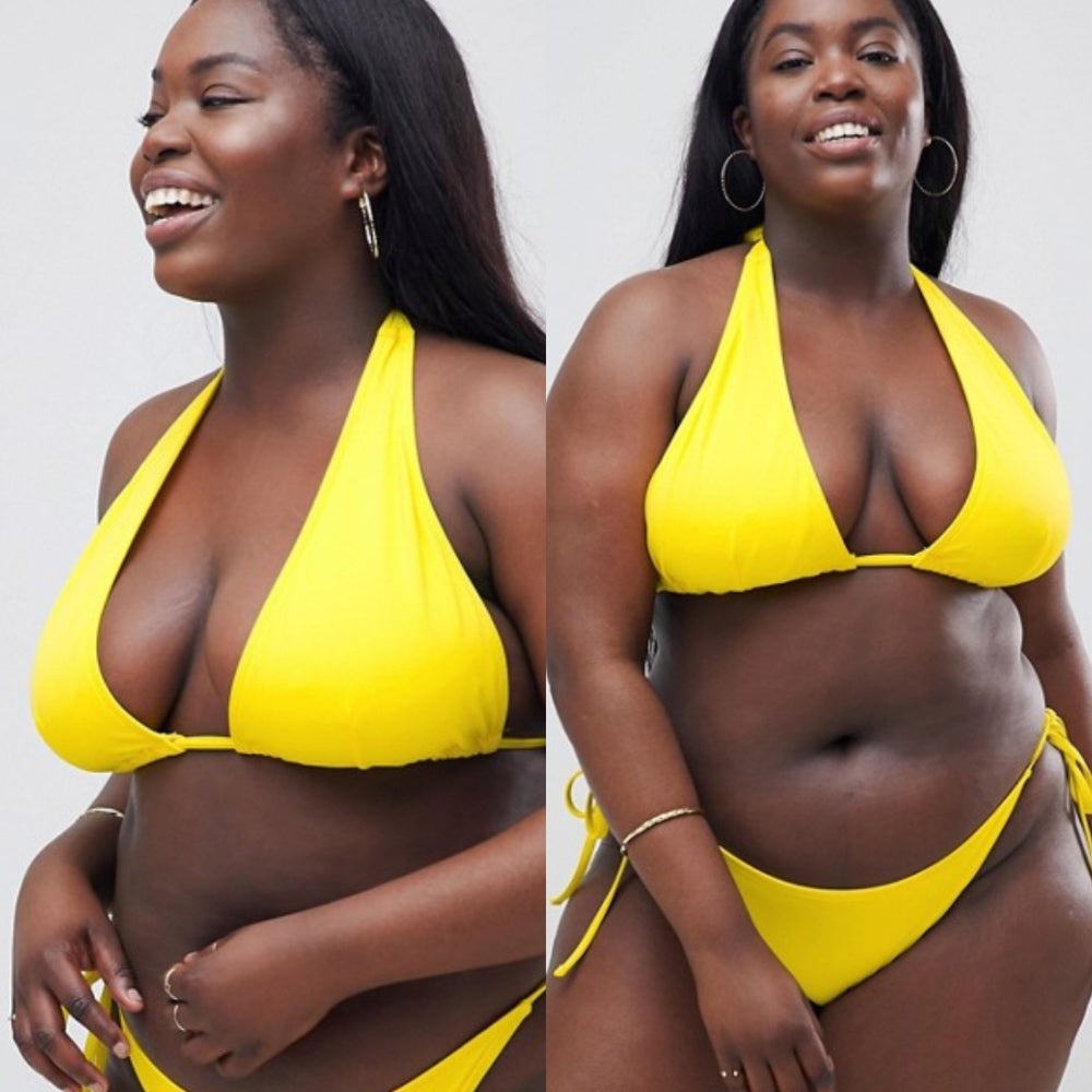 Bølle Hysterisk morsom Selvforkælelse ASOS Features Plus Size Black Model Vivian Eyo-Ephraim In Bikini - Essence