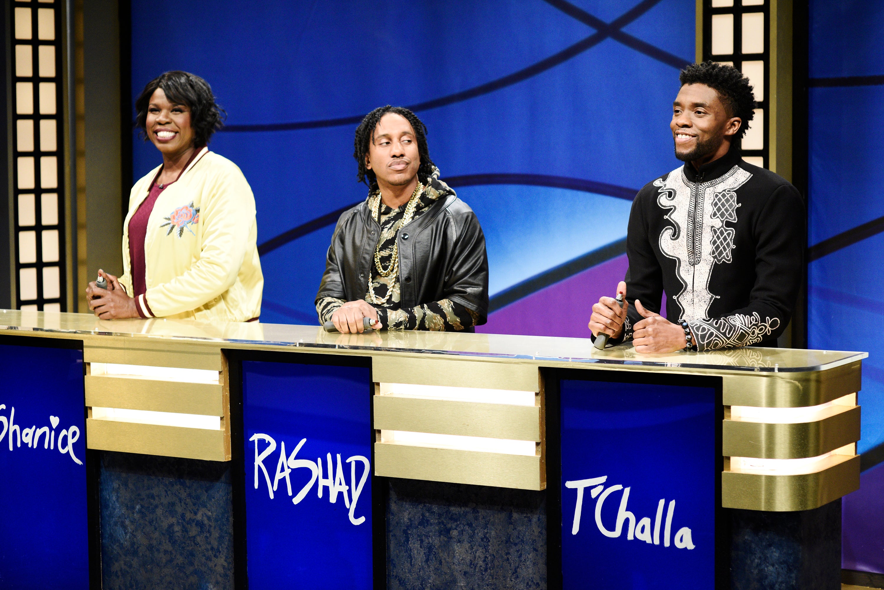 T'Challa Hilariously Struggles With 'Black Jeopardy' As Chadwick Boseman Makes SNL Debut
