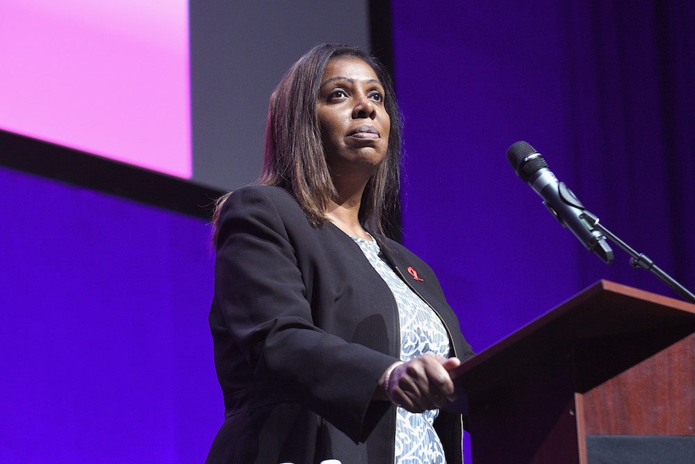 Letitia James Sworn In And Makes History As New York's First Black Attorney General