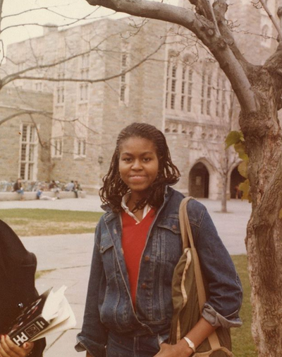 Michelle Obama Posts Rarely-Seen Photo Of Herself As A College Student At Princeton