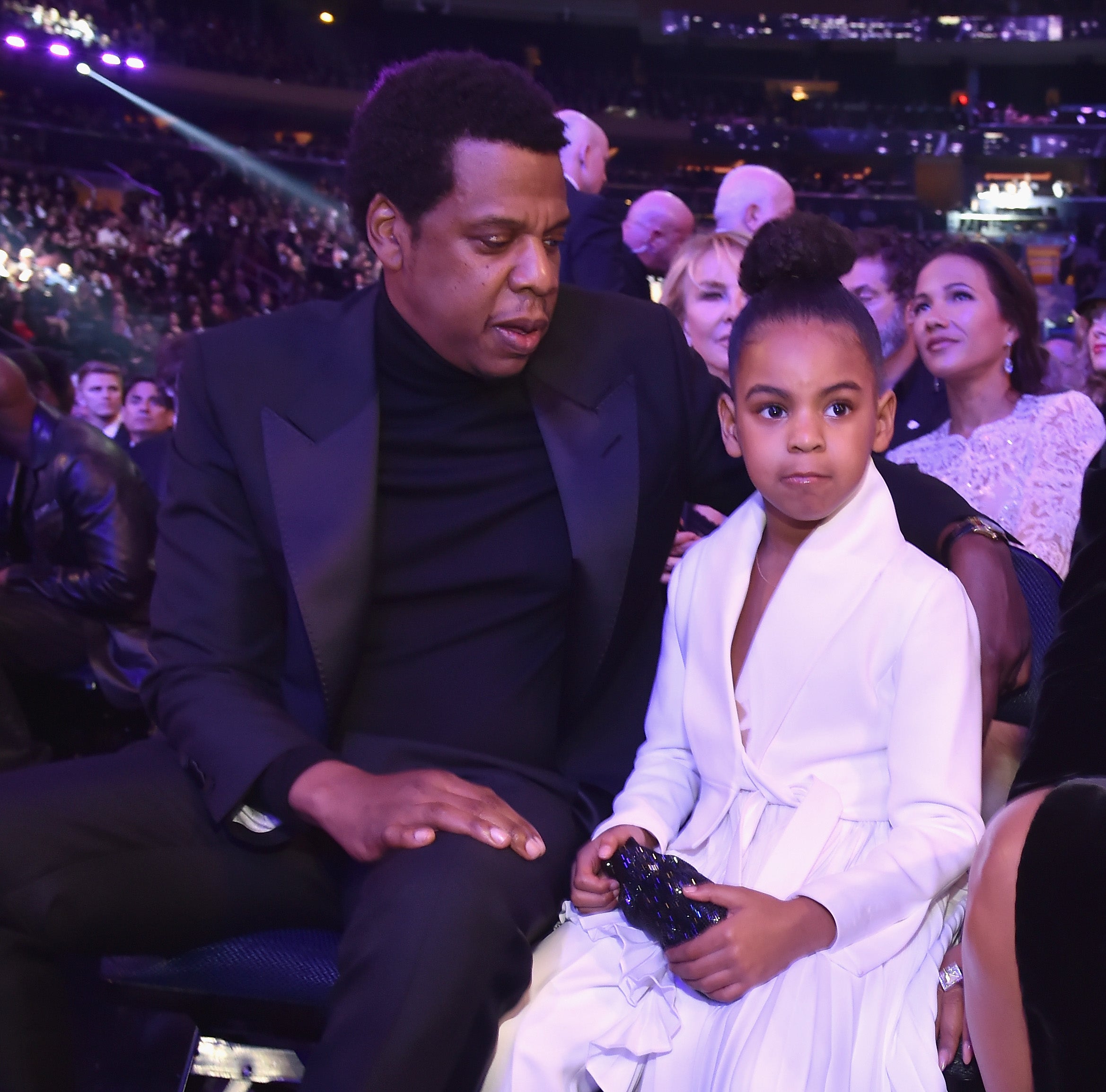 Princess Carter: This Video Of Blue Ivy Throwing Up The Roc Sign During Jay Z’s Performance Is The Cutest Ever
