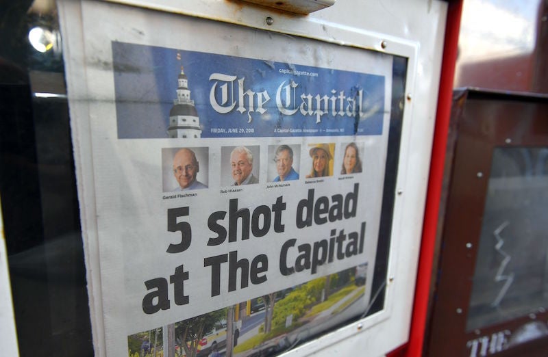 The Quick Read: Five Journalists Dead in Attack At Maryland's Capital Gazette 

