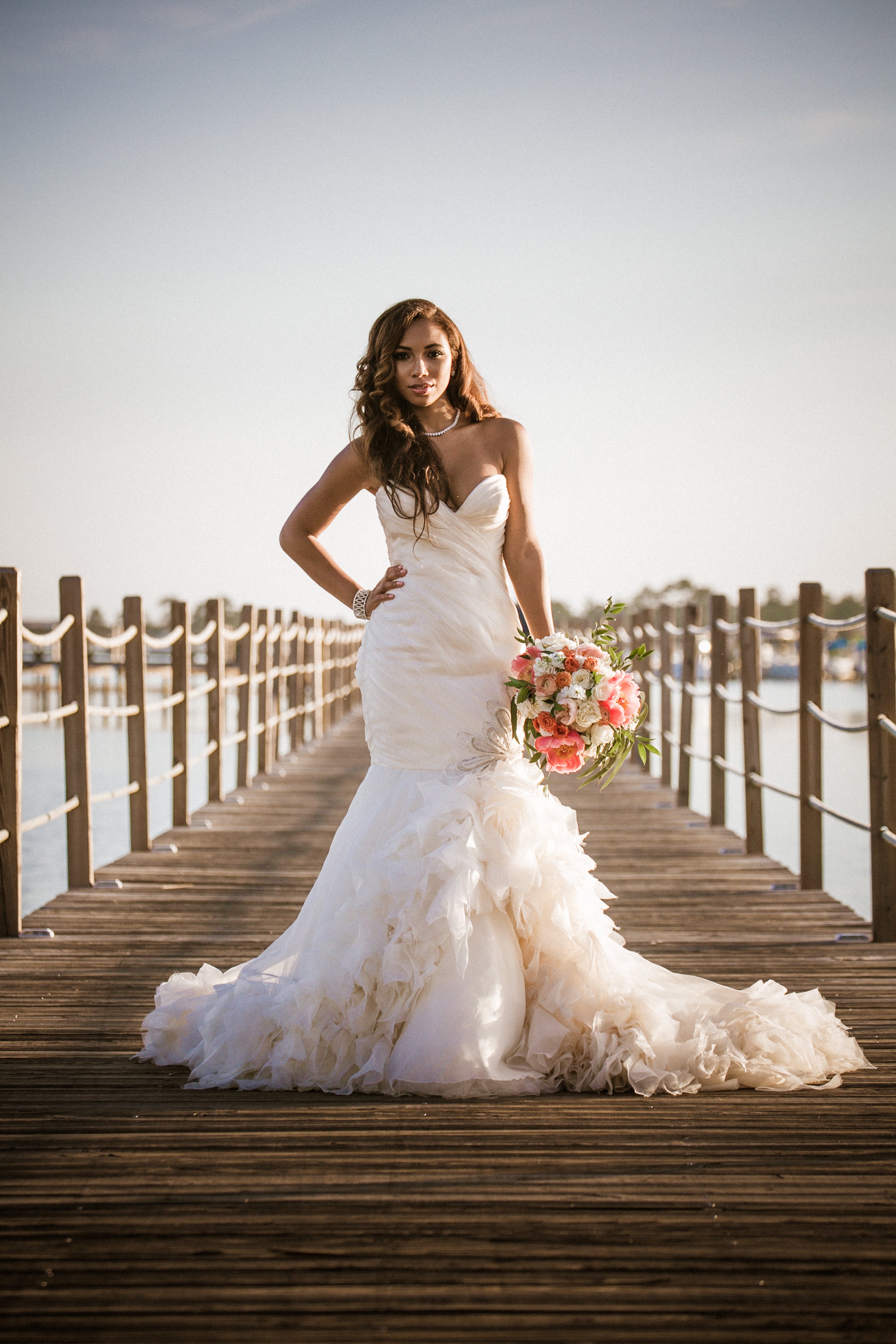 Bridal Bliss: Maurice and Angelina's Oceanfront Wedding Was Absolute Beach Chic
