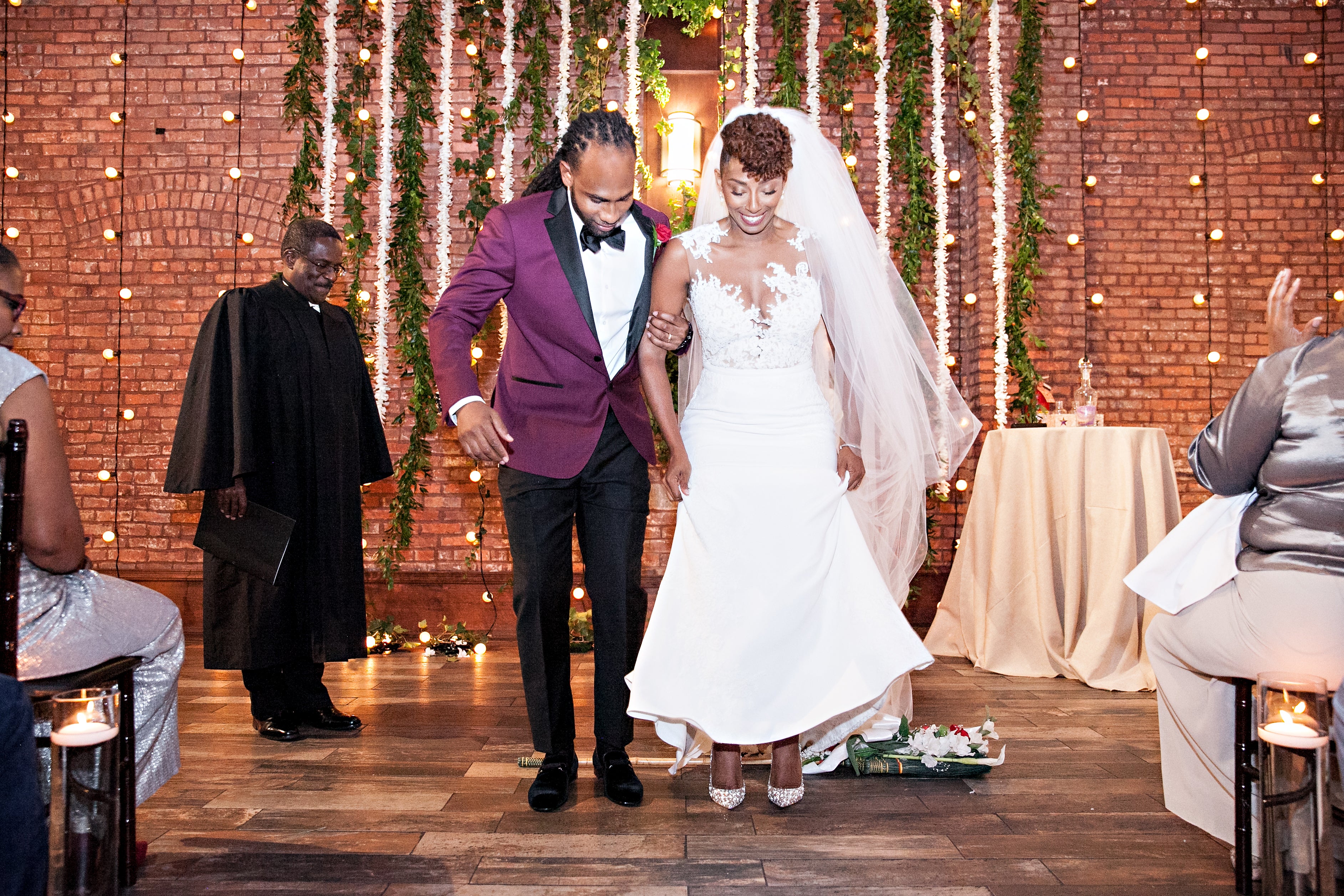 Bridal Bliss: Cute Brooklyn Wedding Alert! See Elijah And Jameelah's Beautiful Big Day