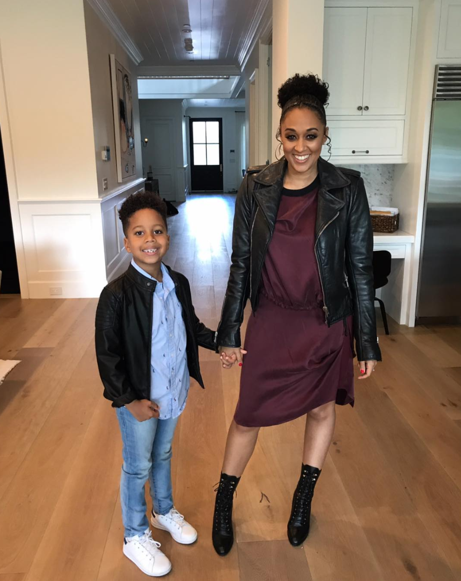 Tia Mowry Hardrict's Back To School Tricks for Son Cree Essence