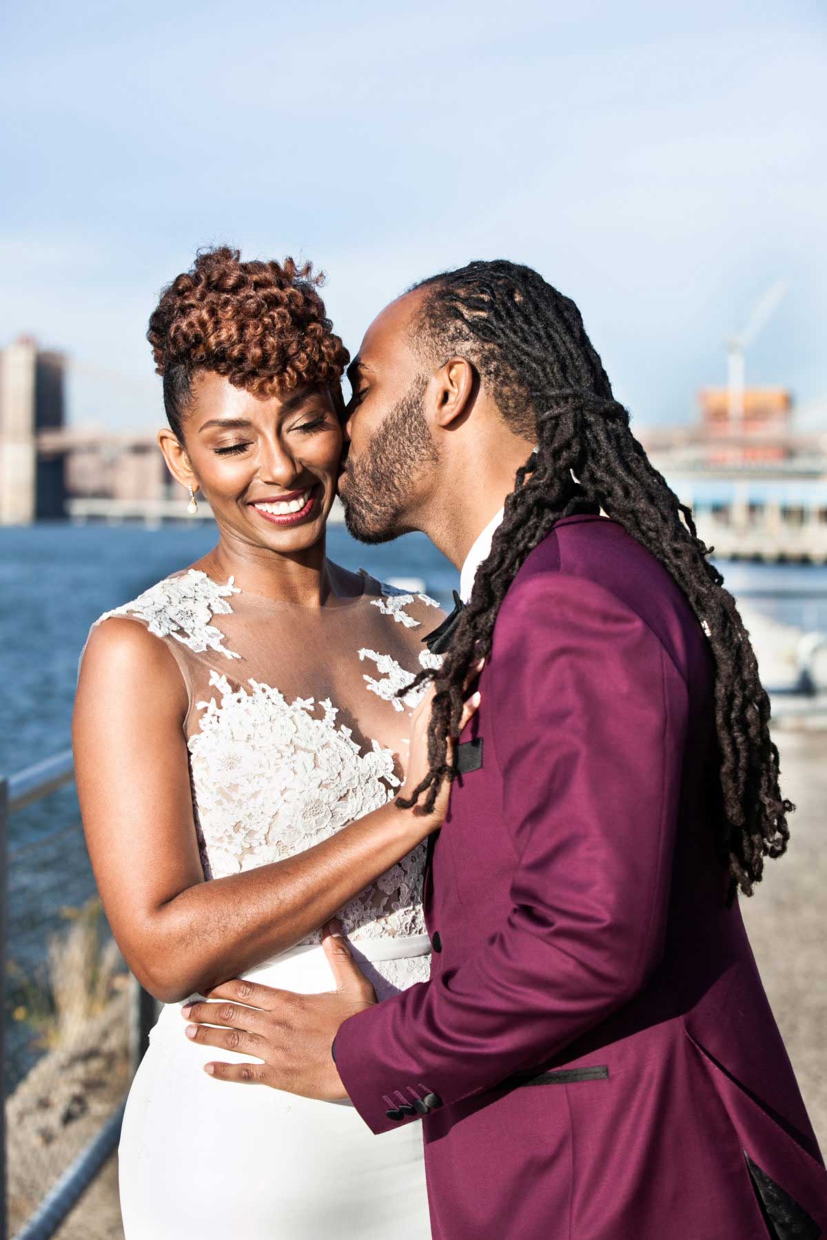 Bridal Bliss: Cute Brooklyn Wedding Alert! See Elijah And Jameelah's Beautiful Big Day