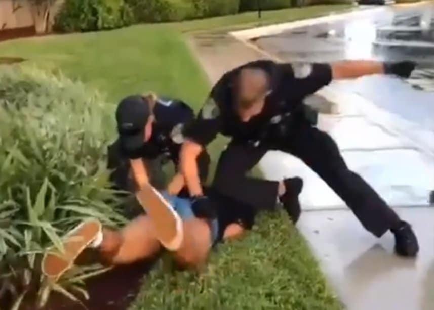Black Teen Girl Caught on Camera Being Punched While Restrained By Florida Cops
